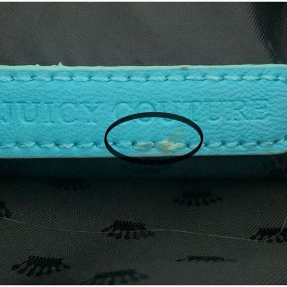 Juicy Couture Y2K Mini Crossbody in Tonic Turquoise with JC Logo - Picture 12 of 12